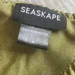 NWOT SEASKAPE olive green smoked cheeky bikini bottom Size M Size M Photo 4