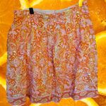 Isaac Mizrahi  Pink, Orange‎ and Yellow Paisley Skirt Size 10 Photo 6