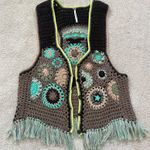 Free People Crochet Vest Cardigan Photo 3