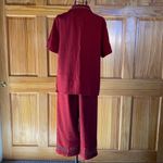 Vintage Napa Valley Cropped Pant Set Red Size S/M Photo 5