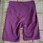 Girlfriend Collective Purple High Waisted Compressive Shorts Photo 0