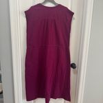Pact Coastal Double Gauze Tie Waist Midi Dress size Large in Sangria Cotton Photo 10