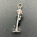VTG Danecraft Sterling Silver Man Swinging On Lamp Post In Top Hat Charm musical Photo 0
