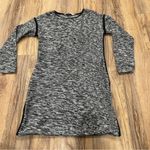 Athleta Retreat Gray/Black Sweater Dress Womens Size Medium Warm Tunic Photo 1