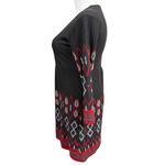 Earthbound Trading Co. Dress Size XL Black Red Patterned Gray Photo 4