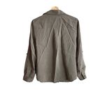 Chico's  modal olive green button down Photo 3