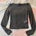 Edikted NWT Sheer Grey Lace Long Sleeve Photo 1
