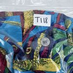 Nordstrom Vintage Size M Silk Button Up Shirt Town Square Fish Print Women's Photo 9