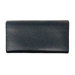 Gucci GG Marmont Gold Logo Black Pebbled Textured Leather Continental Wallet Photo 2