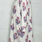 Victoria Dunn Collared Shirt Dress Size XL Floral White Pink Purple Lined Photo 4