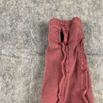 We The Free Womens Sz XS You Asked For It Moto Jacket Knit Hooded Cropped Red Photo 6