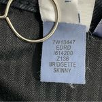 Lucky Brand Jeans Size 4 27 Black Bridgette Skinny Western Fringe Raw Hem Denim Photo 7