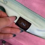 Anthropologie Vintage  Nest Pink Suede Purse Photo 2