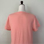 J.Crew Slub 100% Cotton Coral Crewneck Women’s Tee, Sz Large Photo 6