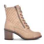 White Mountain Tan Dorsett Lace Up Combat Boots Photo 1