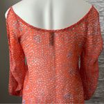 Final Touch  Women's Orange Patterned Top Size S Photo 6