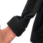 Free People  Black Knit Double Breasted‎ Sweater Blazer Jacket Size Medium Photo 8