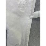 BCBGMAXAZRIA  Women's  Cropped Pants Solid White Distressed Size 31 Photo 5
