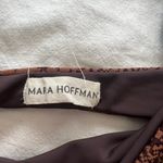 Mara Hoffman sia brown python snake print bandeau strappy bikini top XS Photo 6