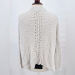 Free People  Chunky Knit Oversized Cardigan Sweater Small Cream Cozy Wool Blend S Photo 1