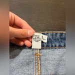 Forever 21 Blue Denim Mini Skirt with Buttons Photo 1