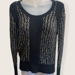 LA Made NWT  Black And Gold Metallic Sweater Photo 1