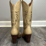 Dan Post Vintage cream brown heeled cowboy cowgirl boots - 7 N ($250) Photo 6