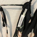 Blu Pepper Black Floral Chiffon Ruffle Trim Cold Shoulder V-Neck Romper Size L Photo 5