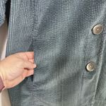 J.Jill Blue Corduroy Boyfriend Chore Jacket Shacket Coatigan Size L Pockets Photo 5
