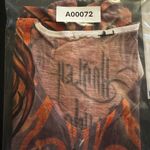 Harley Davidson Y2K AOP Tribal Eagle Logo V Neck Baby T Womens Small Flawed Photo 13