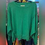 Free People NWT We The Free Camden Sweatshirt - jolly rancher green - XS Photo 6