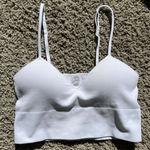 Love Charm Lover charm White Ribbed Crop Top Photo 0