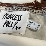 Princess Polly  | 4 | El Salvador Brown & White Cow Print Satin Slip Mini Dress Photo 4