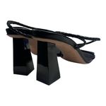 Dear Frances Rohe 70 Black Strappy Heels Size 7 Photo 3