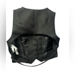 ZARA  Black Textured Open Back Vest Large Photo 4