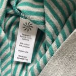 Athleta Jersey Knit Cowl Neck Pullover 3/4 Sleeve Size Small Teal Green Gray Y2K Photo 3