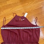 Loft  Halter Sleeveless Ruffle Hem Waist tie dress Knee Length Sz Large Photo 7