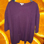 Woman Within  Purple Knit Scoop Neck Sweater Size 1X‎ Photo 0