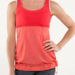 Lululemon  Run Ta Ta Topper‎ Tank in Love Red Orange Sz 4 Photo 0