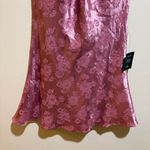 Lulus Got the Key Mauve Satin Floral Jacquard Halter Slip Mini Dress Size M Photo 8