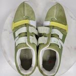 Lacoste Womens Vito Driving Shoe 9 Green White Leather Suede Hook & Loop Sneaker Photo 10