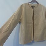 DKNY Vintage  Cream Tan Long Sleeves Cotton Jacket Size 6 Photo 2