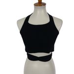 Wilfred Aritzia  Crop‎ Top Small Black Knit Wrap Y2K Streetwear Photo 1