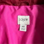J.Crew Factory Women’s Collared Red Quilted Long Length City Puffer Coat Sz XS Photo 2