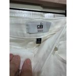 CAbi  #5985 Women's White Cotton Blend Raw Hem Jeans Shorts Size 8 Photo 5