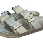 Birkenstock  Arizona EVA Silver Stealth Buckle Sandal Slides Waterproof Recovery Photo 0