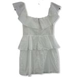 Amanda Uprichard White Peplum Off Shoulder Dress Photo 20