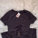 Akira Julia Elegant Black Skirt Set Photo 1