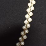Source Unknown Vintage Wedding/Bridal Gold Tone Double Braided Faux Pearl 28" Glam Y2K Necklace Photo 1