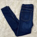 Free People  Distressed Jeans Dark Wash Ripped Knee Size 26 Photo 8